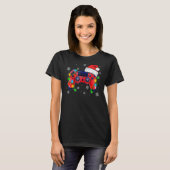 Video Game Controller Christmas Santa Hat Gamer Bo T-shirt (Voorkant volledig)