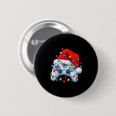 Video Game Controller Christmas Santa Hat Gamer Fu Ronde Button 5,7 Cm (Voorkant /achterkant)