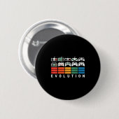 Video Game Controller Evolution 80s 90s Retro Gami Ronde Button 5,7 Cm (Voorkant /achterkant)