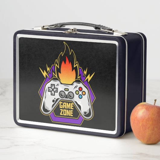 Video Game Controller Game Zone met vlammen (In situ)