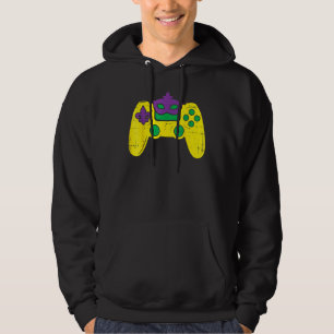 Video Game Controller Gamer E-Sport Mardi Gras Ca Hoodie