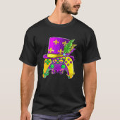 Video Game Controller Gamer E-Sports Mardi Gras Bo T-shirt (Voorkant)