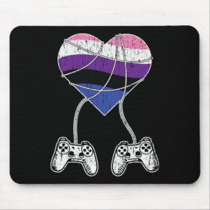 Video-game Controller Geslachtsvloeiende Pride Gam Muismat