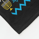 Video Game Controller Hanukkah Menorah Kaarsen Joo Fleece Deken (Hoek)