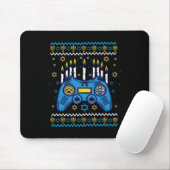 Video Game Controller Hanukkah Menorah Kaarsen Joo Muismat (Met muis)