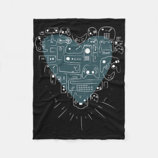Video Game Controller Hart T Shirt voor gamers en Fleece Deken