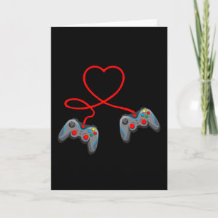 Video Game Controller Hart Video Gamer Kaart