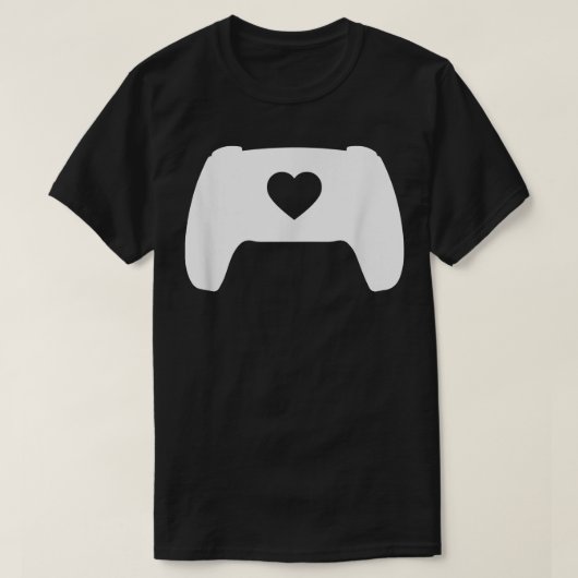 Video Game Controller Heart Gamer Valentijnsdag T-shirt (Design voorkant)