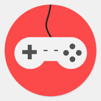Video Game Controller Icon Adesivo Ronde Sticker