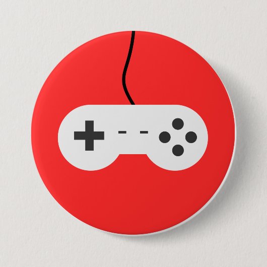 Video Game Controller Icon Ronde Button 7,6 Cm (Voorkant)