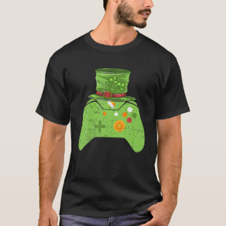 Video Game Controller Irish Gamer Boys St Patrick T-shirt