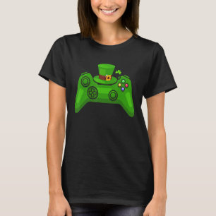 Video Game Controller Irish Gamer Boys St Patrick T-shirt