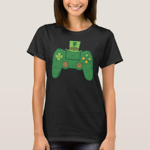 Video Game Controller Irish Gamer Boys St Patrick T-shirt