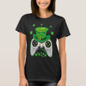 Video Game Controller Irish Gamer Boys St Patricks T-shirt (Voorkant)