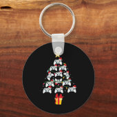 Video Game Controller Kerstboom Kerstmis Jongen Ma Sleutelhanger (Voorkant)