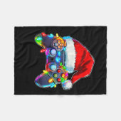 Video Game Controller Kerstkerstkerstkerstkerstker Fleece Deken (Voorkant (Horizontaal))