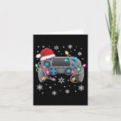 Video Game Controller Kerstkerstkerstkerstkerstker Kaart (Voorkant)