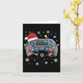 Video Game Controller Kerstkerstkerstkerstkerstker Kaart (Gele Bloem)