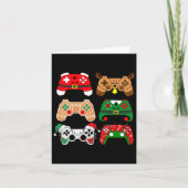 Video Game Controller Kerstkerstkerstkerstkerstker Kaart (Voorkant)