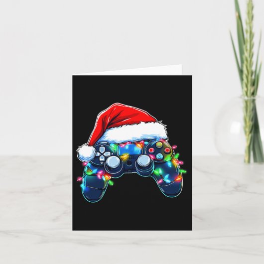 Video Game Controller Kerstkerstkerstkerstkerstker Kaart (Voorkant)