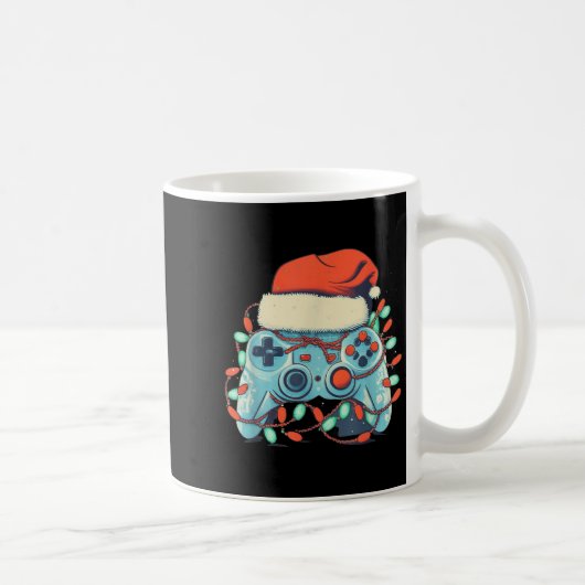 Video Game Controller Kerstkerstkerstkerstkerstker Koffiemok (Rechts)