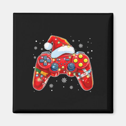 Video Game Controller Kerstkerstkerstkerstkerstker Magneet (Voorkant)