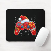 Video Game Controller Kerstkerstkerstkerstkerstker Muismat (Met muis)