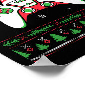 Video Game Controller Kerstkerstkerstkerstkerstker Poster (Hoek)