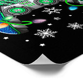 Video Game Controller Kerstkerstkerstkerstkerstker Poster (Hoek)