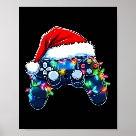 Video Game Controller Kerstkerstkerstkerstkerstker Poster (Voorkant)