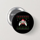 Video Game Controller Kerstkerstkerstkerstkerstker Ronde Button 5,7 Cm (Voorkant /achterkant)