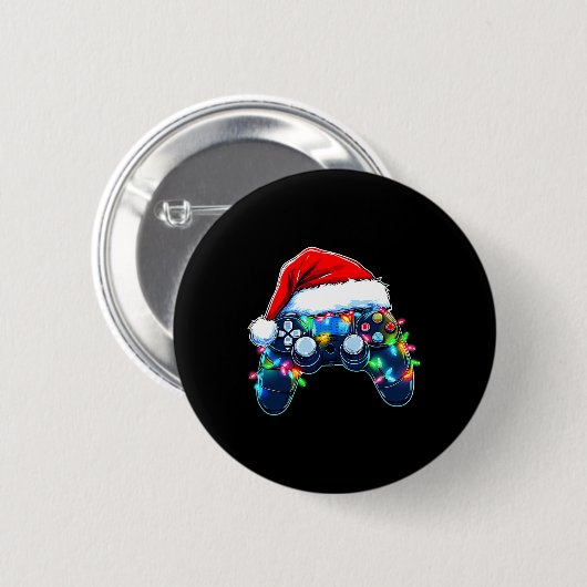 Video Game Controller Kerstkerstkerstkerstkerstker Ronde Button 5,7 Cm (Voorkant /achterkant)