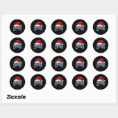 Video Game Controller Kerstkerstkerstkerstkerstker Ronde Sticker (Vel)