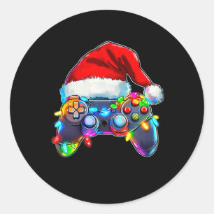 Video Game Controller Kerstkerstkerstkerstkerstker Ronde Sticker