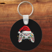 Video Game Controller Kerstkerstkerstkerstkerstker Sleutelhanger (Voorkant)