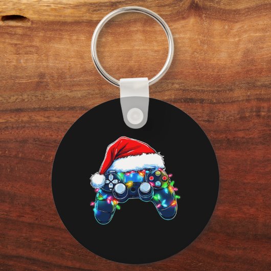 Video Game Controller Kerstkerstkerstkerstkerstker Sleutelhanger (Voorkant)