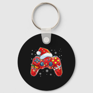 Video Game Controller Kerstkerstkerstkerstkerstker Sleutelhanger