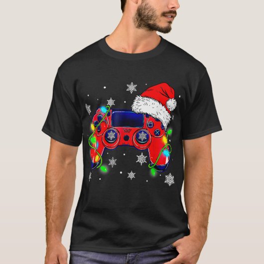 Video Game Controller Kerstkerstkerstkerstkerstker T-shirt (Voorkant)