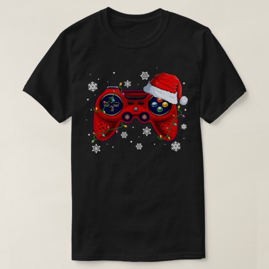 Video Game Controller Kerstkerstkerstkerstkerstker T-shirt (Design voorkant)
