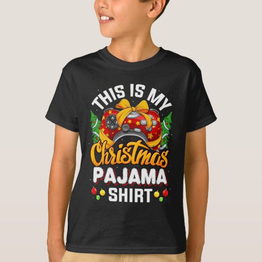 Video Game Controller Kerstkerstkerstkerstkerstker T-shirt (Voorkant)