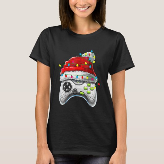 Video Game Controller Kerstkerstkerstkerstkerstker T-shirt (Voorkant)