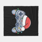 Video Game Controller kerstkerstkerstkerstkerstman Fleece Deken (Voorkant (Horizontaal))