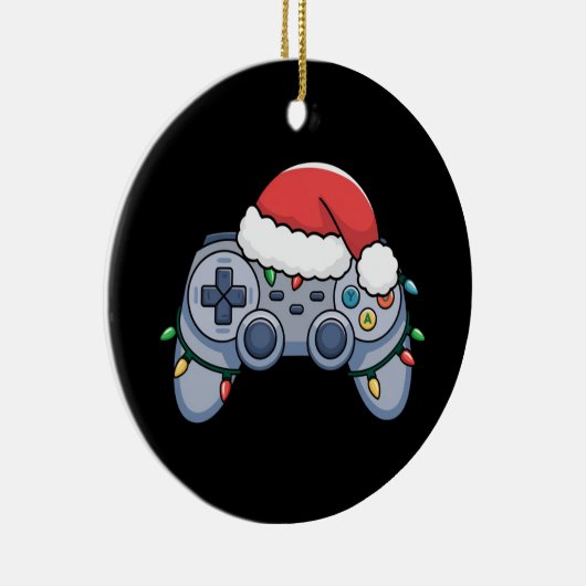 Video Game Controller kerstkerstkerstkerstkerstman Keramisch Ornament (Rechts)