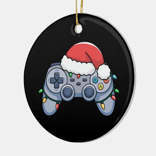 Video Game Controller kerstkerstkerstkerstkerstman Keramisch Ornament (Links)