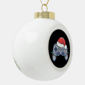 Video Game Controller kerstkerstkerstkerstkerstman Keramische Bal Ornament (Links)
