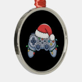 Video Game Controller kerstkerstkerstkerstkerstman Metalen Ornament (Rechts)