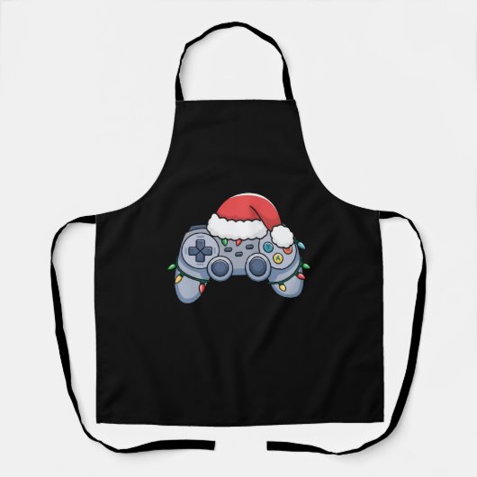 Video Game Controller kerstkerstkerstkerstkerstman Schort (Voorkant)