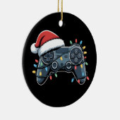 Video Game Controller Kerstman Gamer Boys Keramisch Ornament (Rechts)