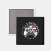 Video Game Controller Kerstman Hoed Kerst Spellen  Magneet (Voorkant / Achterkant)