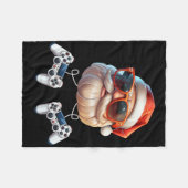 Video Game Controller Kerstmis Gamer Gaming Enthou Fleece Deken (Voorkant (Horizontaal))